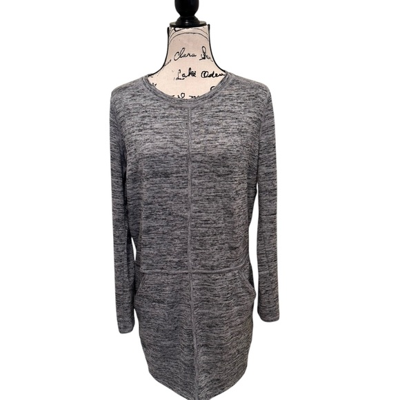 Athleta Women's Gray Long Sleeve Destiny Dress / Tunic - Picture 3 of 12